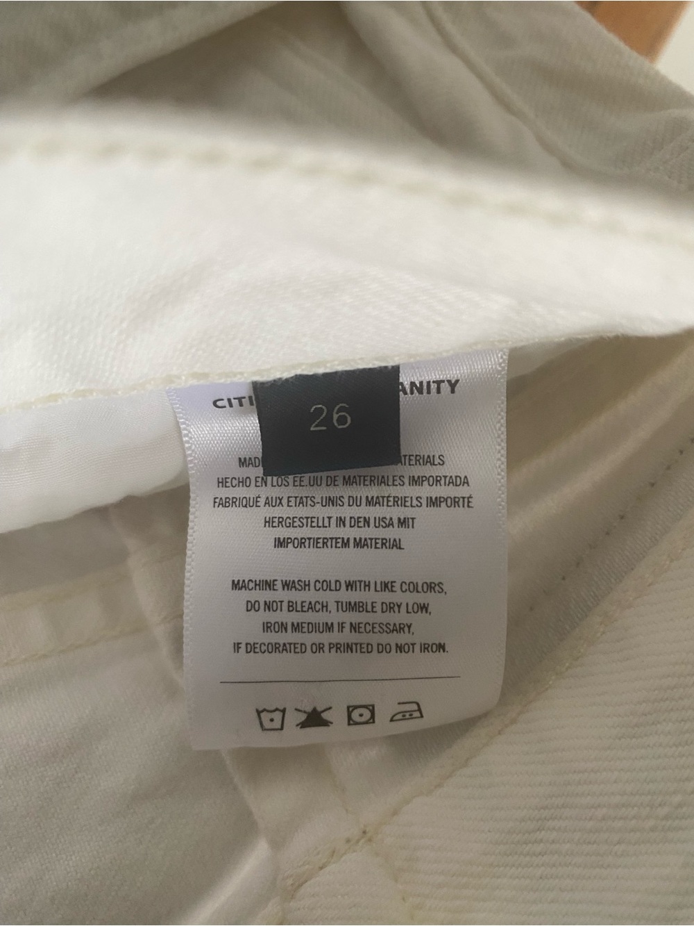 Citizens Of Humanity HORSESHOE JEAN - JICAMA Sz. 26 - Picture 13 of 15